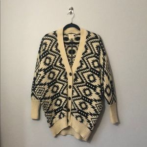 Oversized Aztec Cardigan